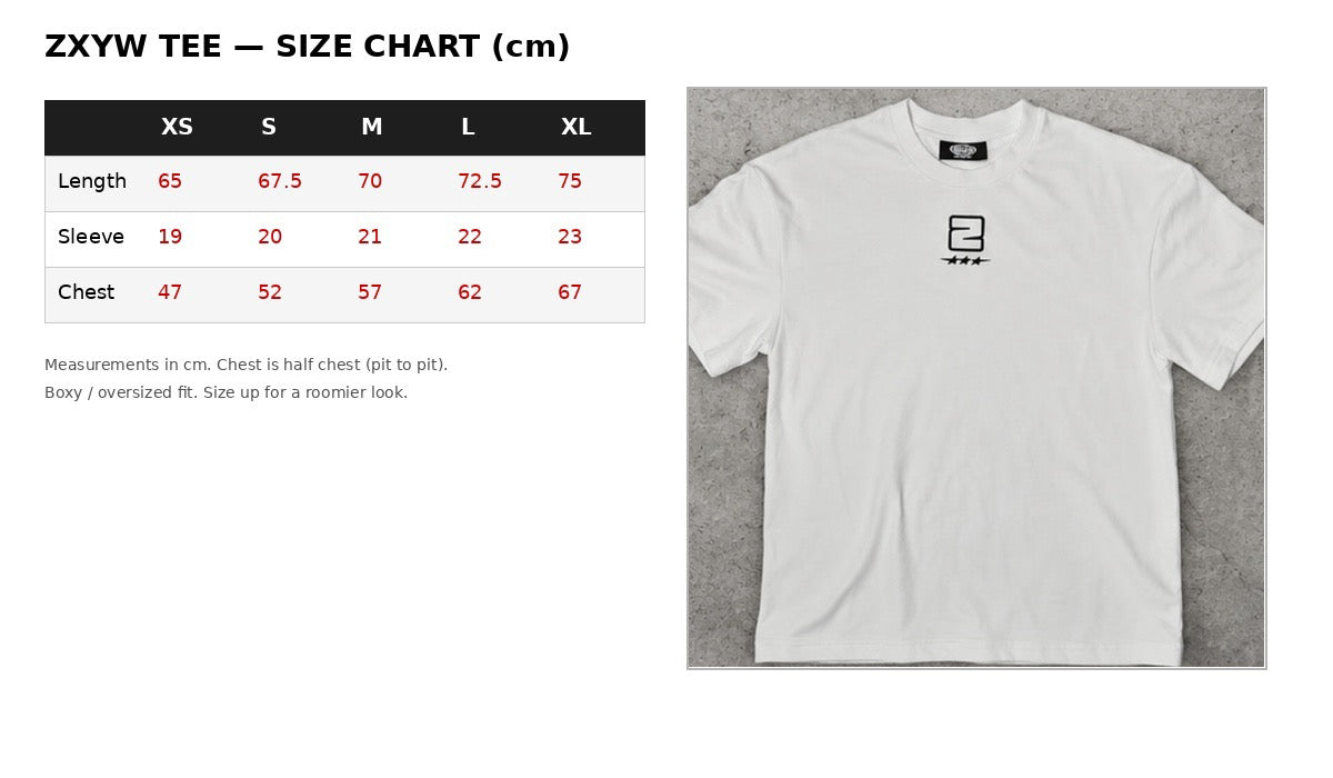 ZXYW Heavyweight Tee